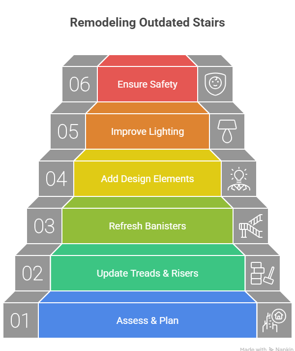 How to Remodel Outdated Stairs