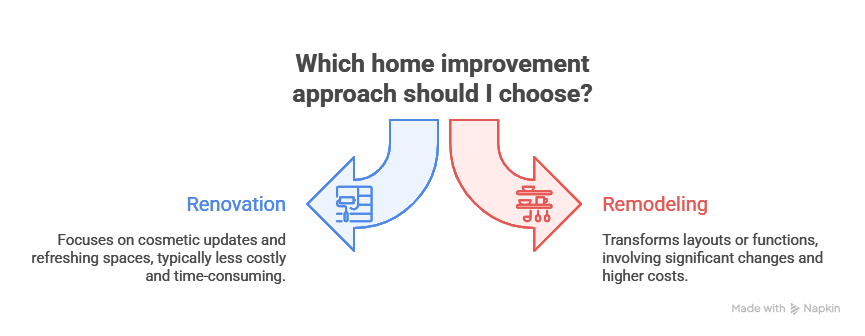 Remodel vs. Renovation